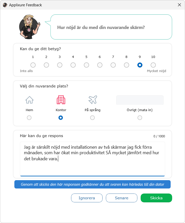 Vyn för övriga förfrågningar i Feedback-programmet