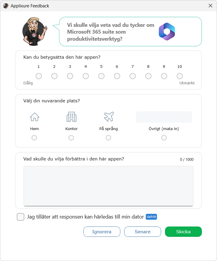 Vyn för programförfrågningar i Feedback-programmet